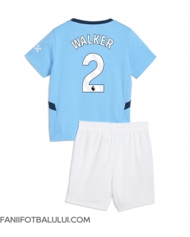Manchester City Kyle Walker #2 Echipament de Fotbal Replică 2024-25 Copii Acasa (+ Șorturi)